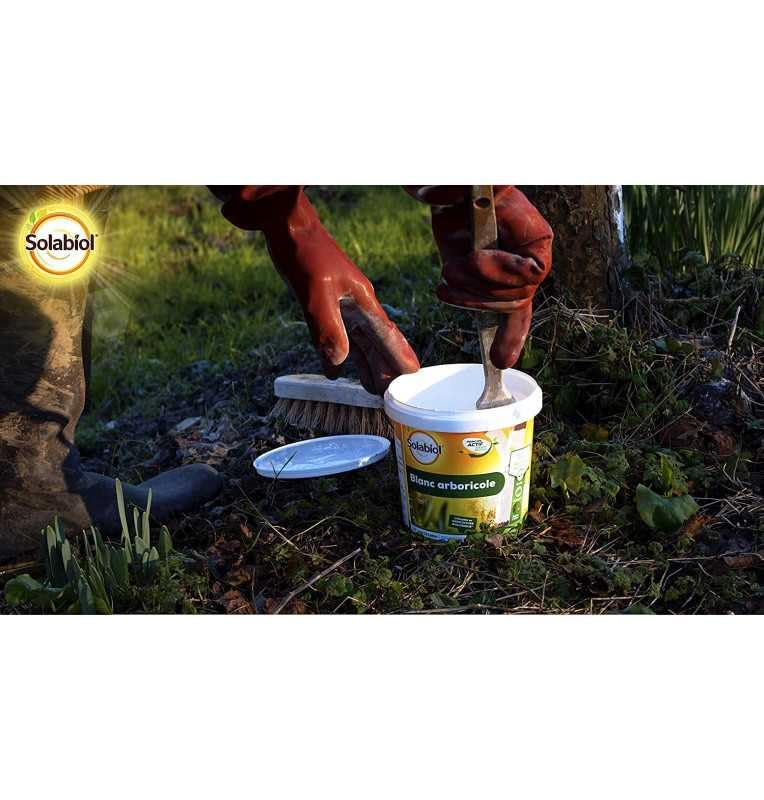 Multitanks - Solabiol SOBLANC3 Blanc Arboricole 3L - Protection naturelle pour troncs d'arbres