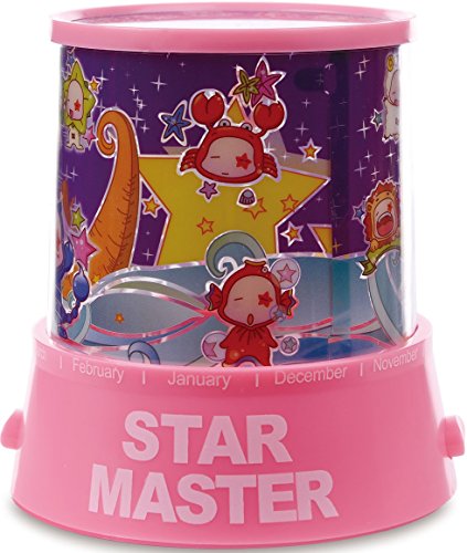 GPCT LED Night Light Stars Projector Lamp Colorful Stars Projection (Pink Constellation Projection)