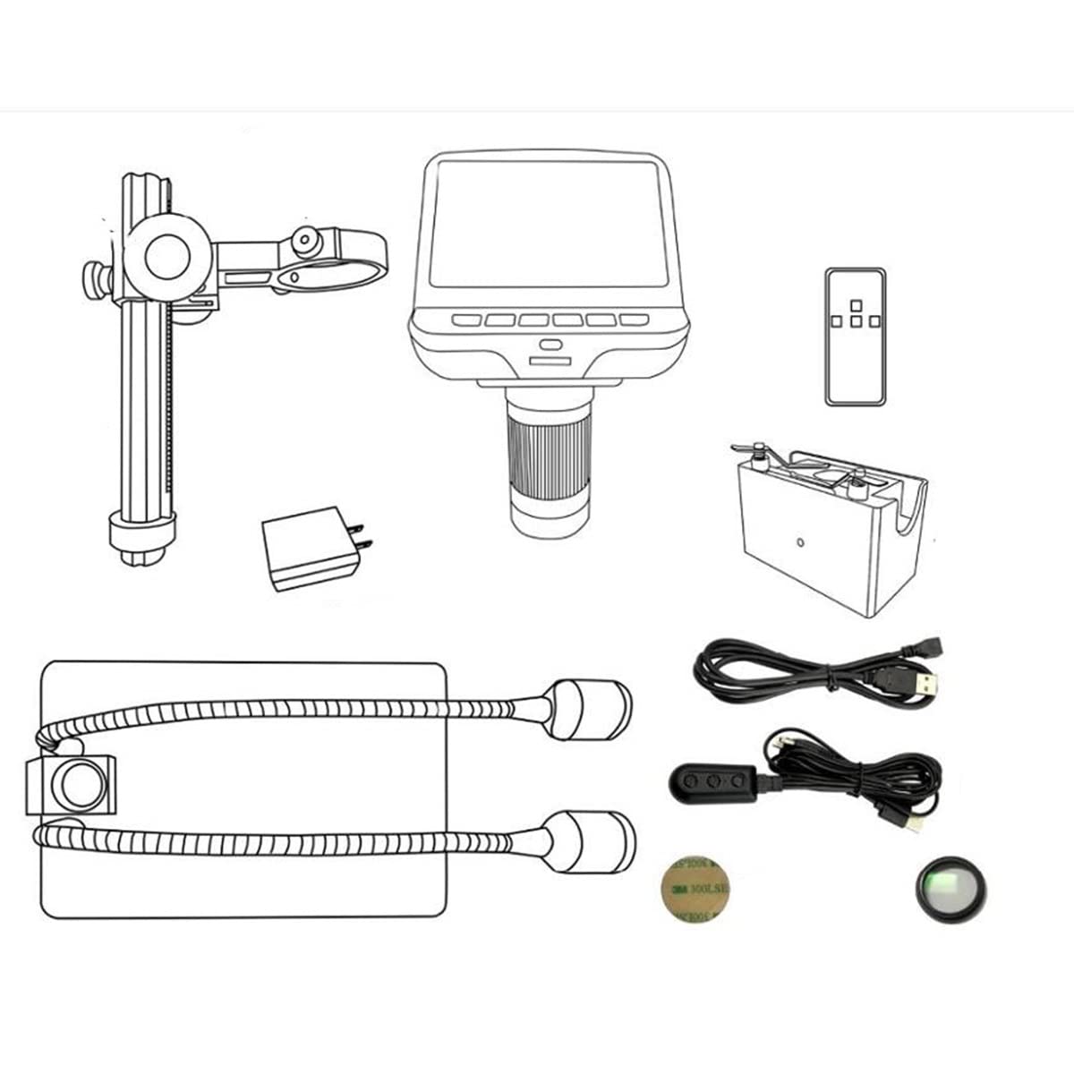Microscope AD106S&AD106 USB Digital Microscope for Sorldering Electronic Magnifying(AD106S)