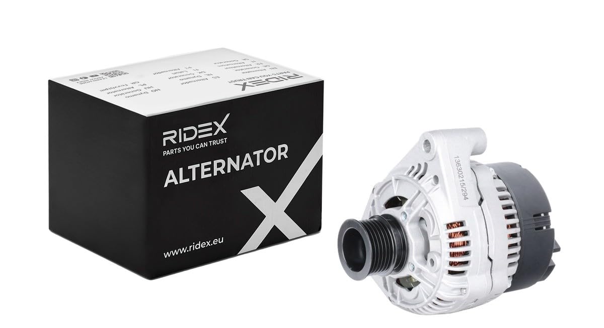RIDEX Alternateur 14V, 90A, A009154590281 9154400280 9154010280 Compatible avec MERCEDES-BENZ 190 W201 Classe E Berline W124 Classe ML W163 Classe C Berline W202 Classe E Berline W210