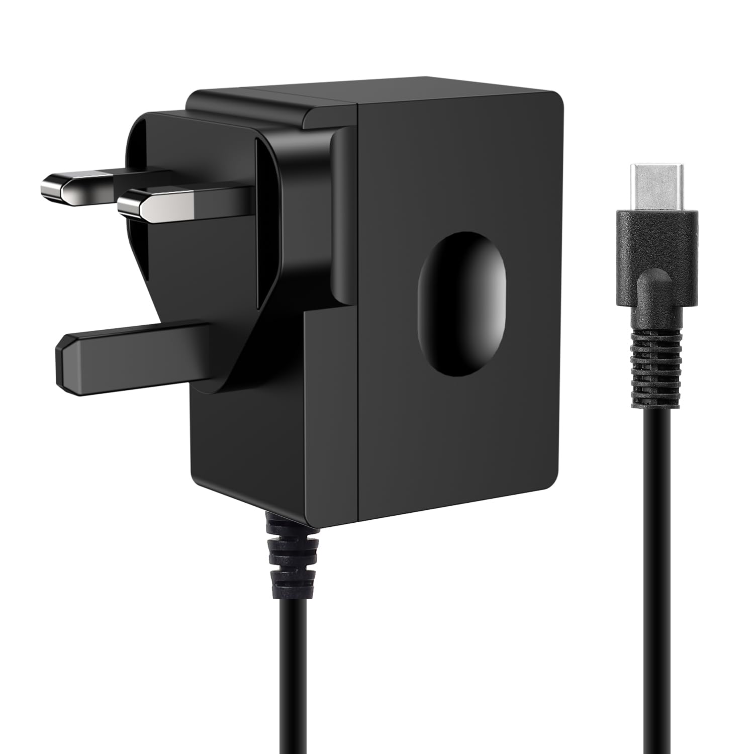 HECHOBOCharger for Nintendo Switch AC Adapter, ECHTPower Switch Charger Power Cable with 5ft USB Type C Cable 15V/2.6A Power Supply, Supports TV Mode and Dock Station