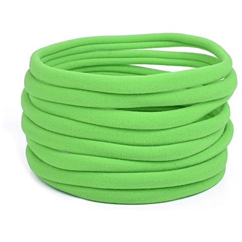 10 diademas de nailon elásticas para bebé de Rosebeading Cover