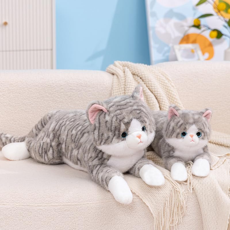 Amazon.co.jp: Leahaoe 重みのある猫のぬいぐるみ 19インチ 2ポンド