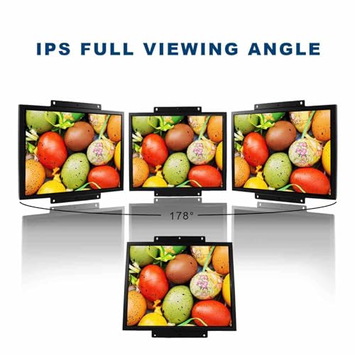 Image of VSDISPLAY 19'' LCD Monitor 1280x1024 Industrial Display with VGA /DVI Input | 1000 Nits High Brightness,Metal Shell,with Brackets