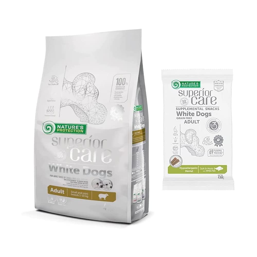 Amazon.co.jp: Nature's Protection White Dog 8.8 lbs (4 kg) + 1