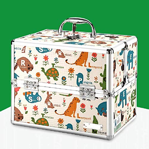 5JJJLOOOPP Caja de medicina de dibujos animados Caja de medicina doméstica Caja de medicina multicapa Caja de primeros auxilios Caja de almacenamiento de medicamentos (Color: B) (C)