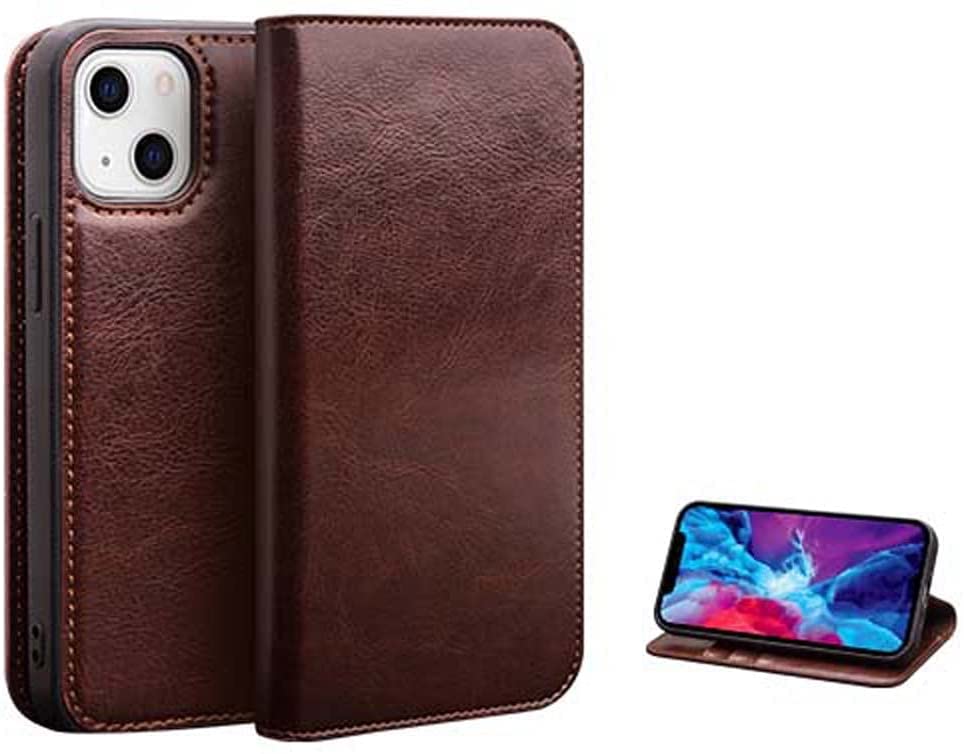 Étui portefeuille iPhone 13 Mini antichoc avec fentes cartes