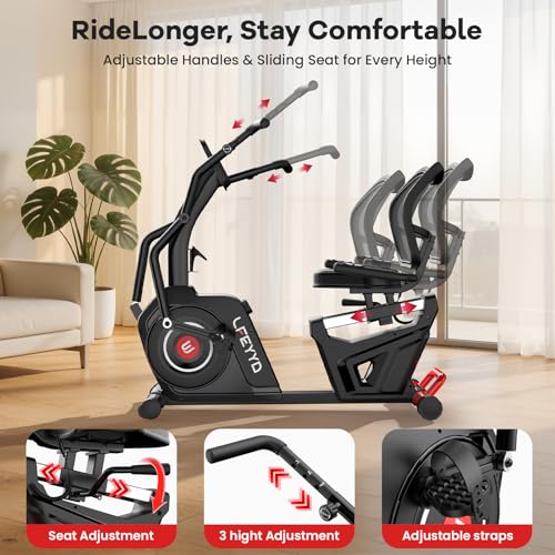 Recumbent Bike with High Back Support