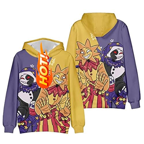 Boys Moondrop Sundrop 3D Figure Printed Sweatshirt Kids Sundrop and Moondrop Hoodie