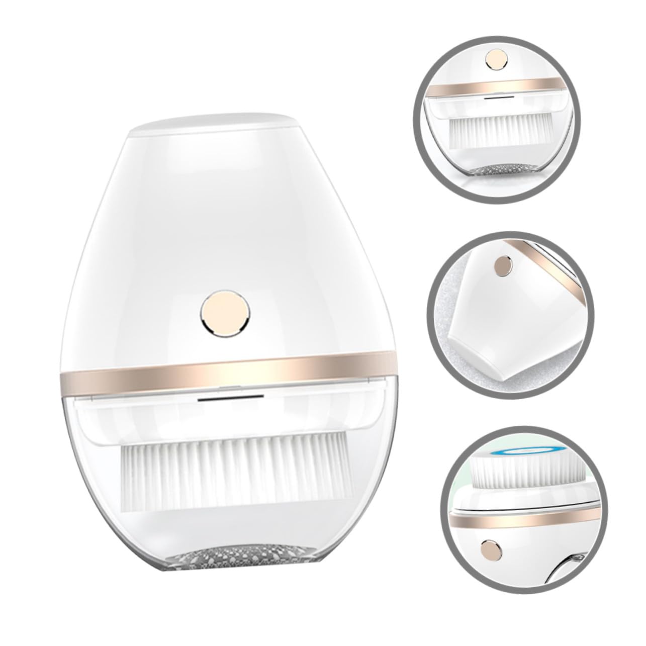 Cepillo Eléctrico de Limpieza Facial 300mah Abs Blanco Portátil