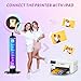JIYANG Photo Booth Machine Compatible with Any Ipad,ChackTok PhotoBooth VIP Member,Free Custom Logo,Software APP Control Ring Light,Perfect for Wedding,Parties and Birthday