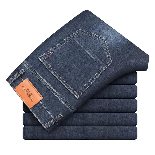 Men's Jeans Fashion Street Style Denim Pants Business Casual High Waist Jeans Denim Trouser2