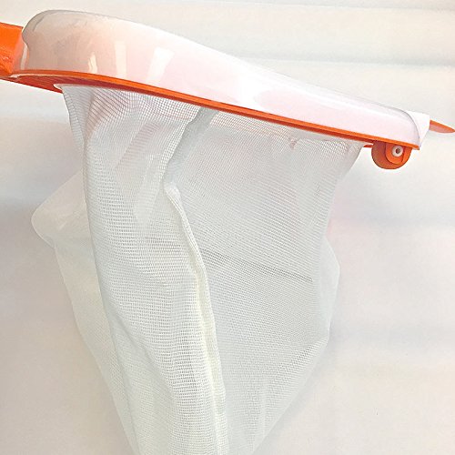 Épuisette de fond Deluxe avec filet en nylon pour piscine