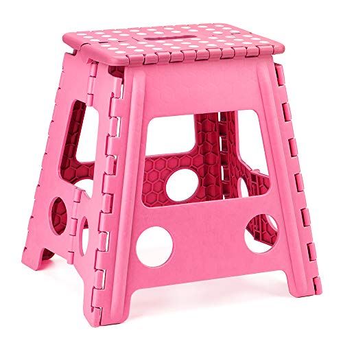 Acko 16 Inches Super Strong Folding Step Stool for Adults, Kitchen Stepping Stools