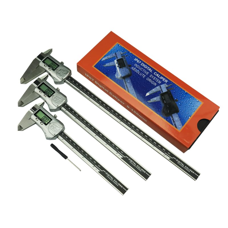 Mikrometr, Wodoodporna suwmiarka cyfrowa 0-150/200/300mmMetalowa elektroniczna z noniuszem mikrometr praca w wodzie(0-150mm IP67)