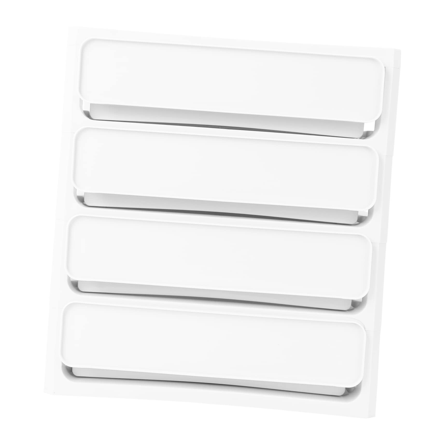Lurrose Boîte de Rangement de Table à Tiroirs Quatre Niveaux en Pp Blanc