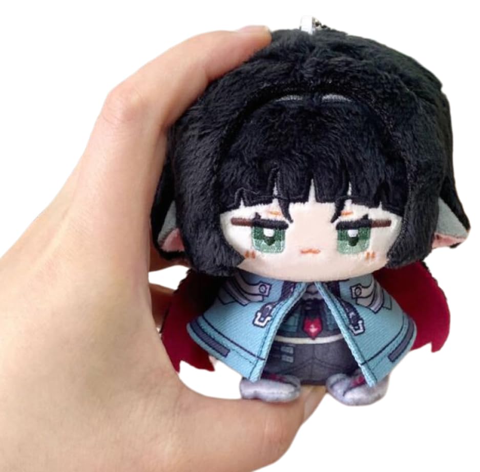 Anime Plush Keychain, 4” Cute Plush Kawaii Keychains for Backpacks Gift (Type B)