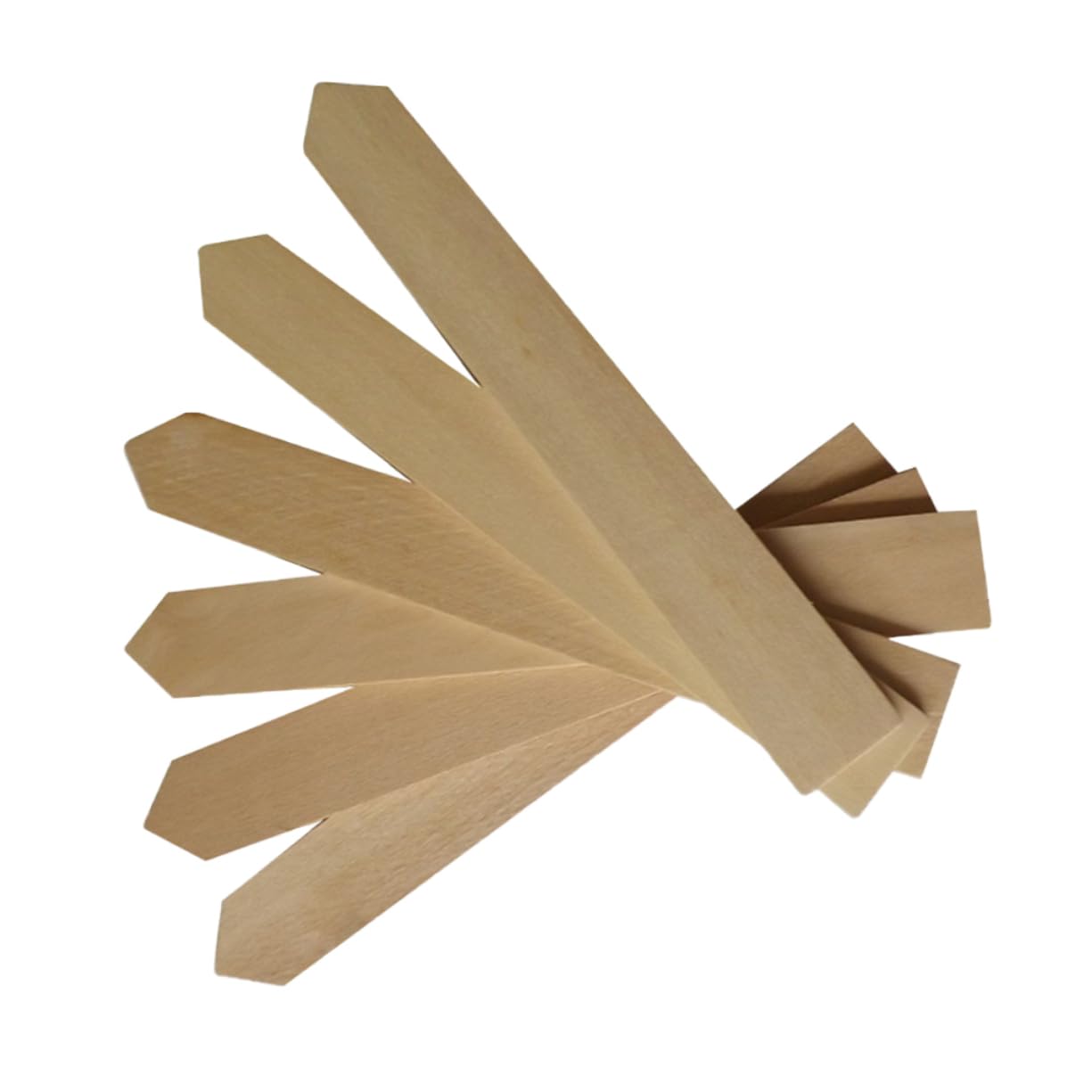 Etichette per Piante in Legno 100 Pezzi, Segnapiante da Giardino | Colore Kaki, Adatte a Piantine e Piante, per Scuola e Casa, Facili da Scrivere, Riutilizzabili