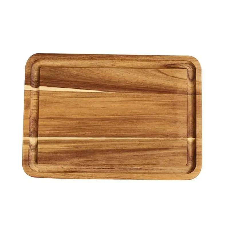 Planche à découper en bois de cuisine WOTZOV bloc pour viande et fromage