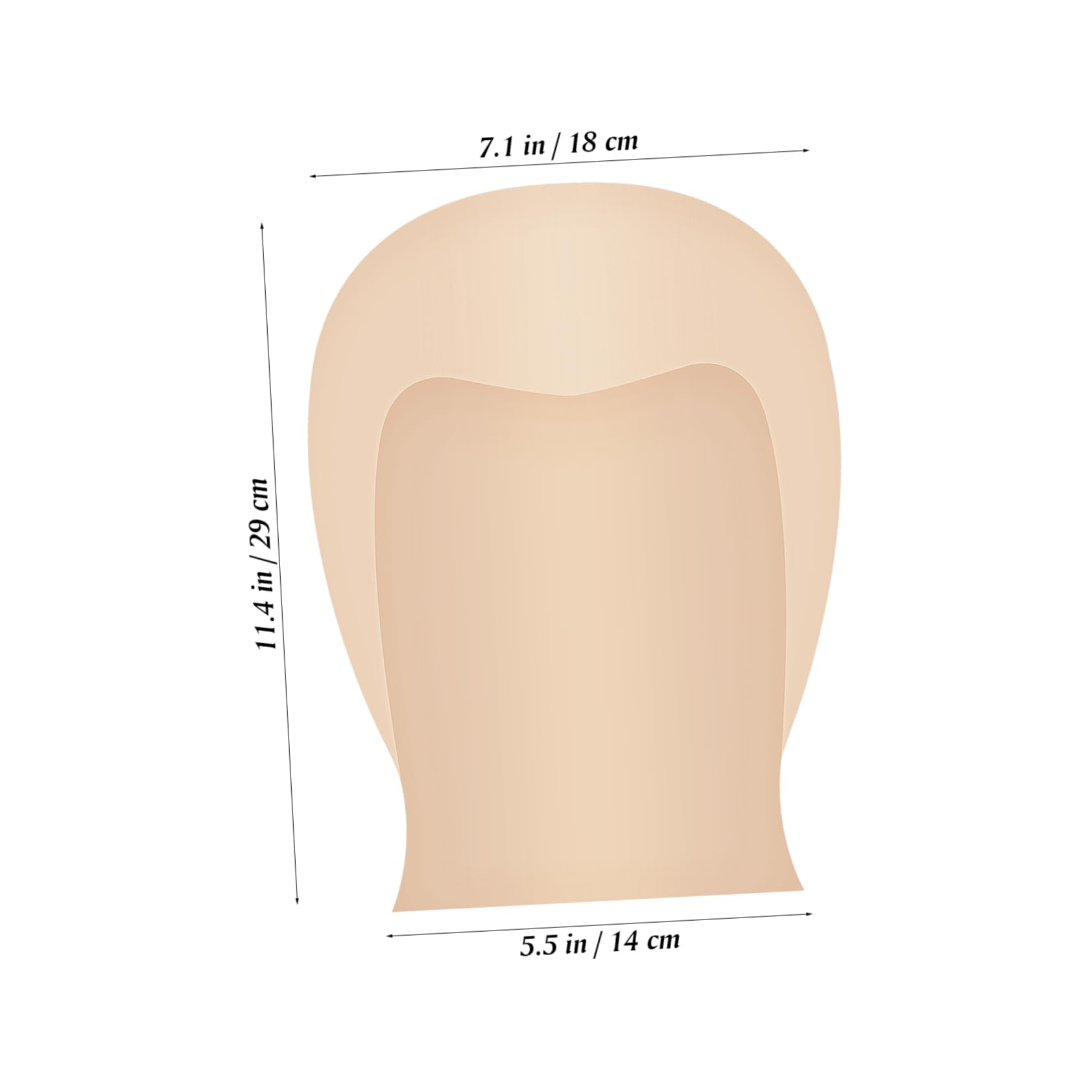 IWOWHERO Makeup Bald Cap Stretchy Latex Bald Wig Cap for Stage Play Costume Accessory