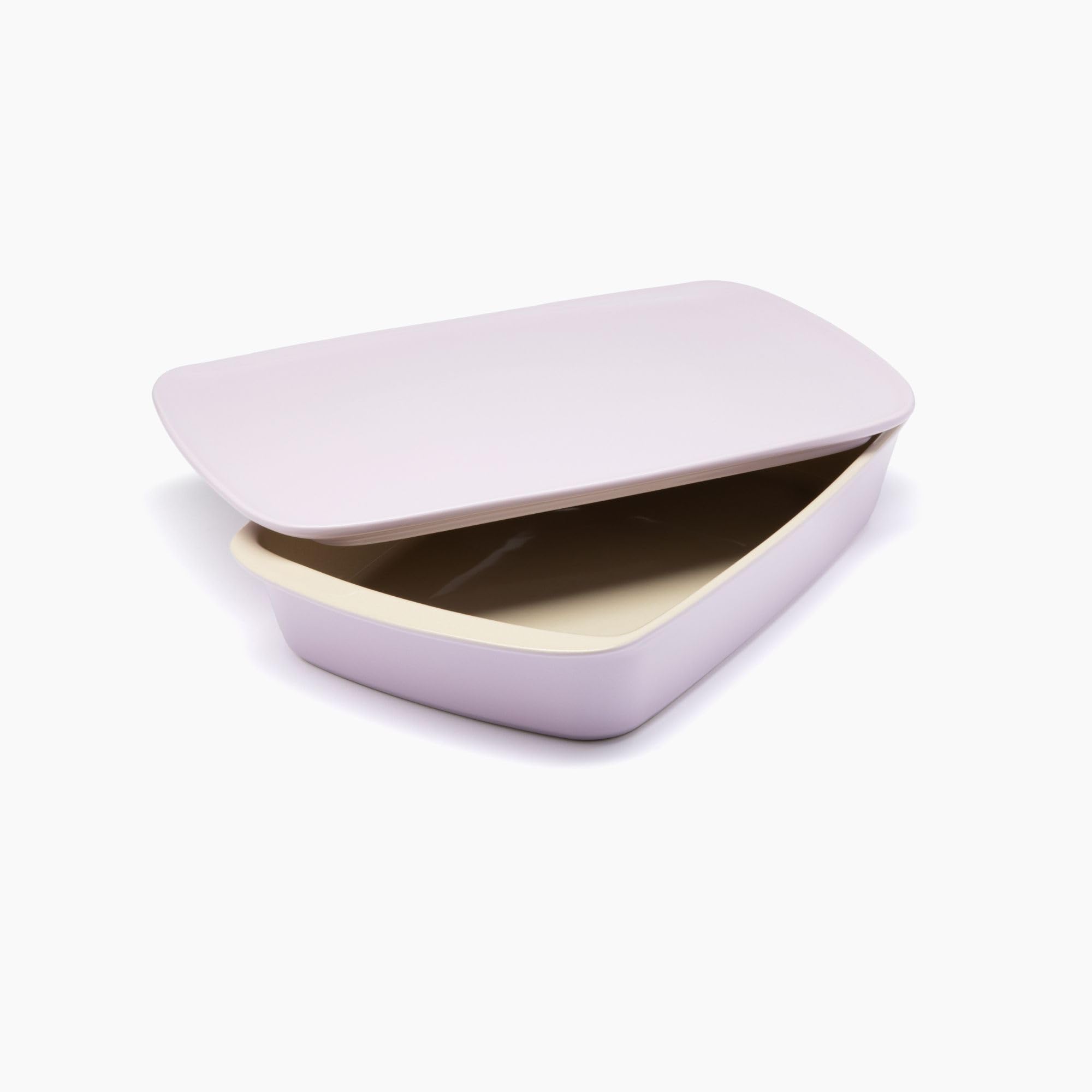 Photo 1 of Ceramic Rectangular Baking Dish with Lid, Serving Tray, Baking Dish for Lasagna, 2-Piece - Lavender
