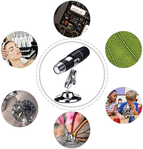 WiFi mikroskop,XVZ 50X bis 1000x Digital Mikroskoplupe, Mini-Taschen-Handmikroskopkamera mit Lichtkompatibel für iPhone… – Bild 4