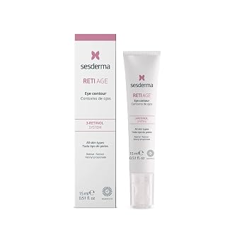 Sesderma RETI AGE Ceramic Eye Contour, 0.5 fl oz | Age-defying Retinoid Eye Cream with 3-Retinol System, Hyaluronic Acid & Antioxidants | Reduces Appearance of Fine Lines, Wrinkles & Dark Circles