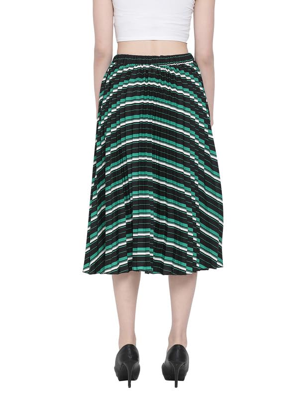 Image of oxolloxo Women Pleated Midi Skirt