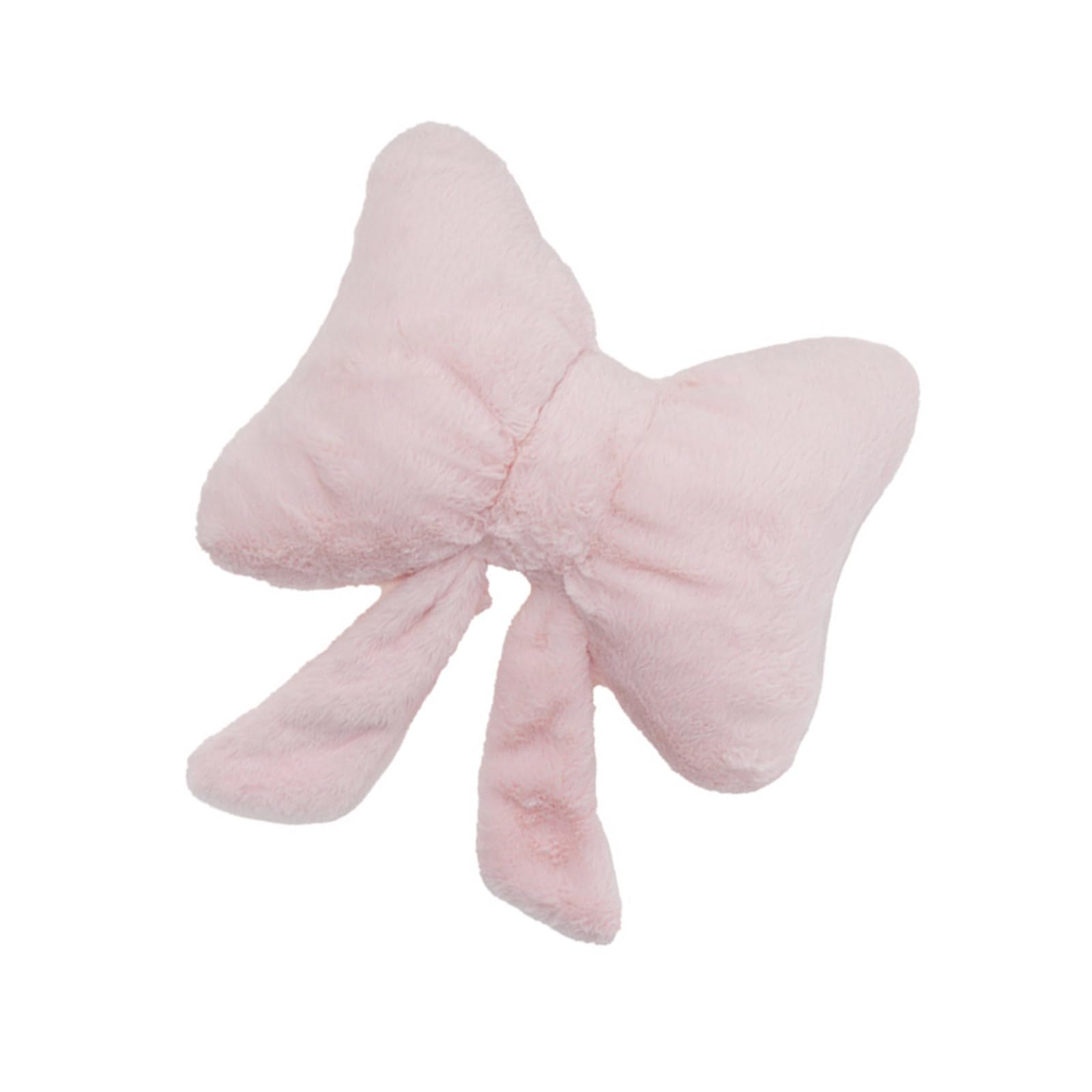 Kalttoy Car Pillows Plushes Bows Pillows Cushions Car Backrest Cushions for Neck in Bedroom Living Room Furry Throw Pillow