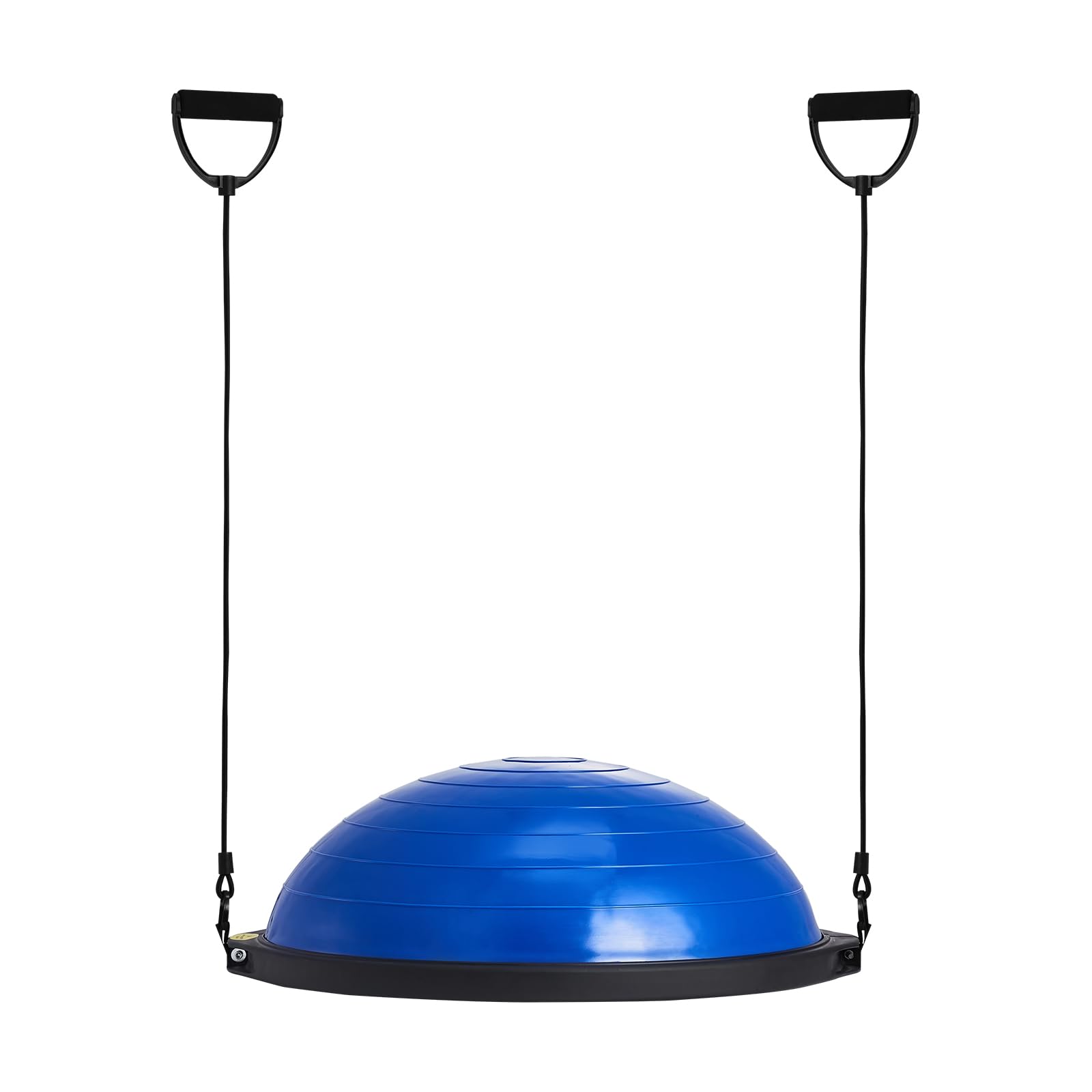 VEVOR Halb-Gymnastikball-Trainer, 66 cm Balance-Ball-Trainer, 680 kg Tragkraft Stabilitätsball, Yoga-Ball mit Widerstandsbändern und Fußpumpe, Kraft-Fitnessball im Heim-Fitnessstudio, Blau