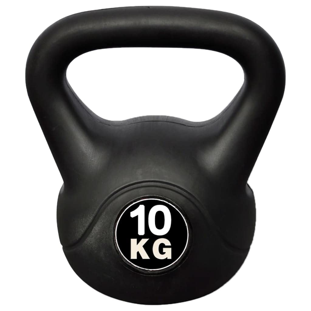 Kettlebell - Pesa rusa (10 kg, con revestimiento de plástico)