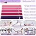 UMMNPR 19 Pack Pilates Ring Set for Women, Home Workout Equipment with 12 inch Magic Circle Pilates Ring and Ball Set, 5 Resistance Bands, Magic Circle, Grip Socks & Accessories for Full Body Toning