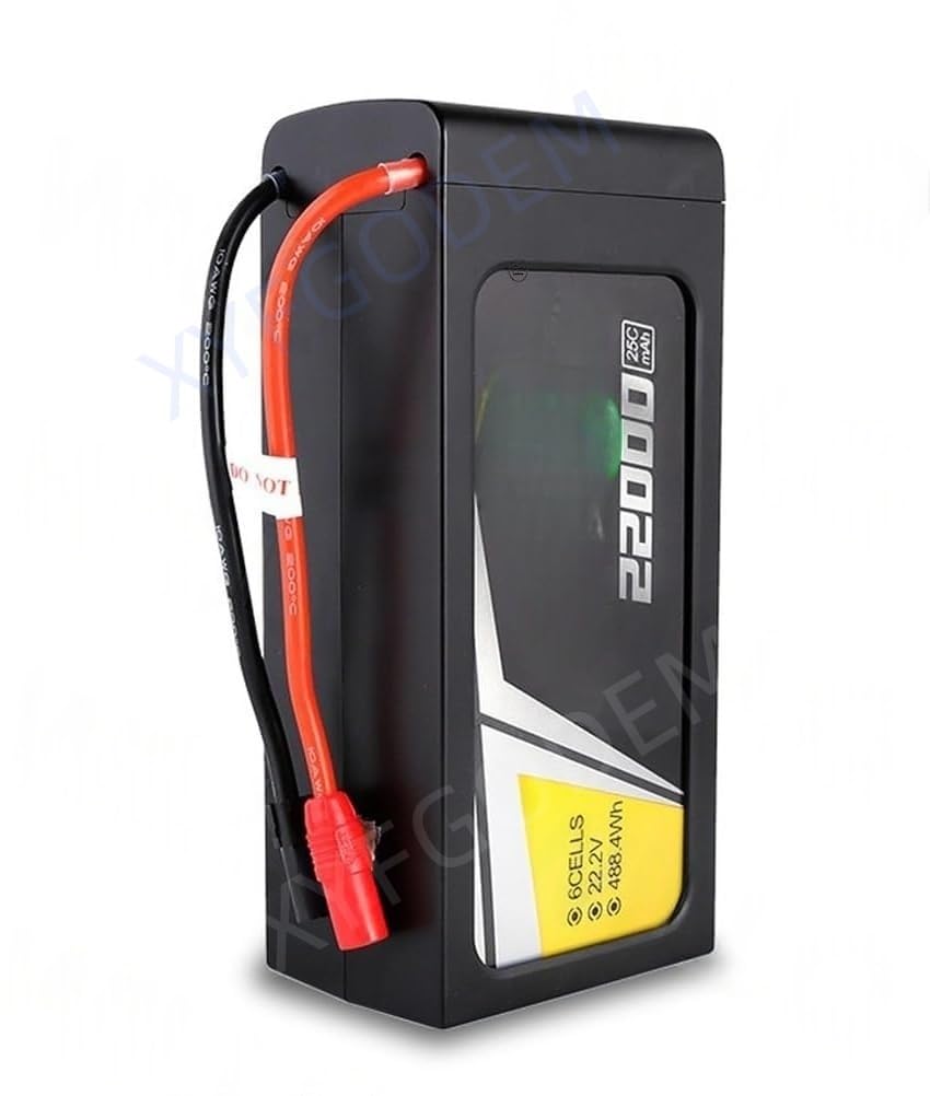 Batería Lipo 6S 22000mAh 22,2V 25C para Control Remoto, Accesorio dedicado para Drones Inteligentes con Conector AS150+XT150