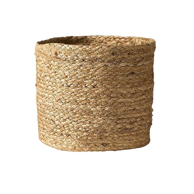 Heu Premium Large Jute Rope Oval Laundry Hamper - Tall Woven Jute Storage Basket For Dirty Clothes, Blanket, Toys & More - 8 Inch Pack Of 1-image-25