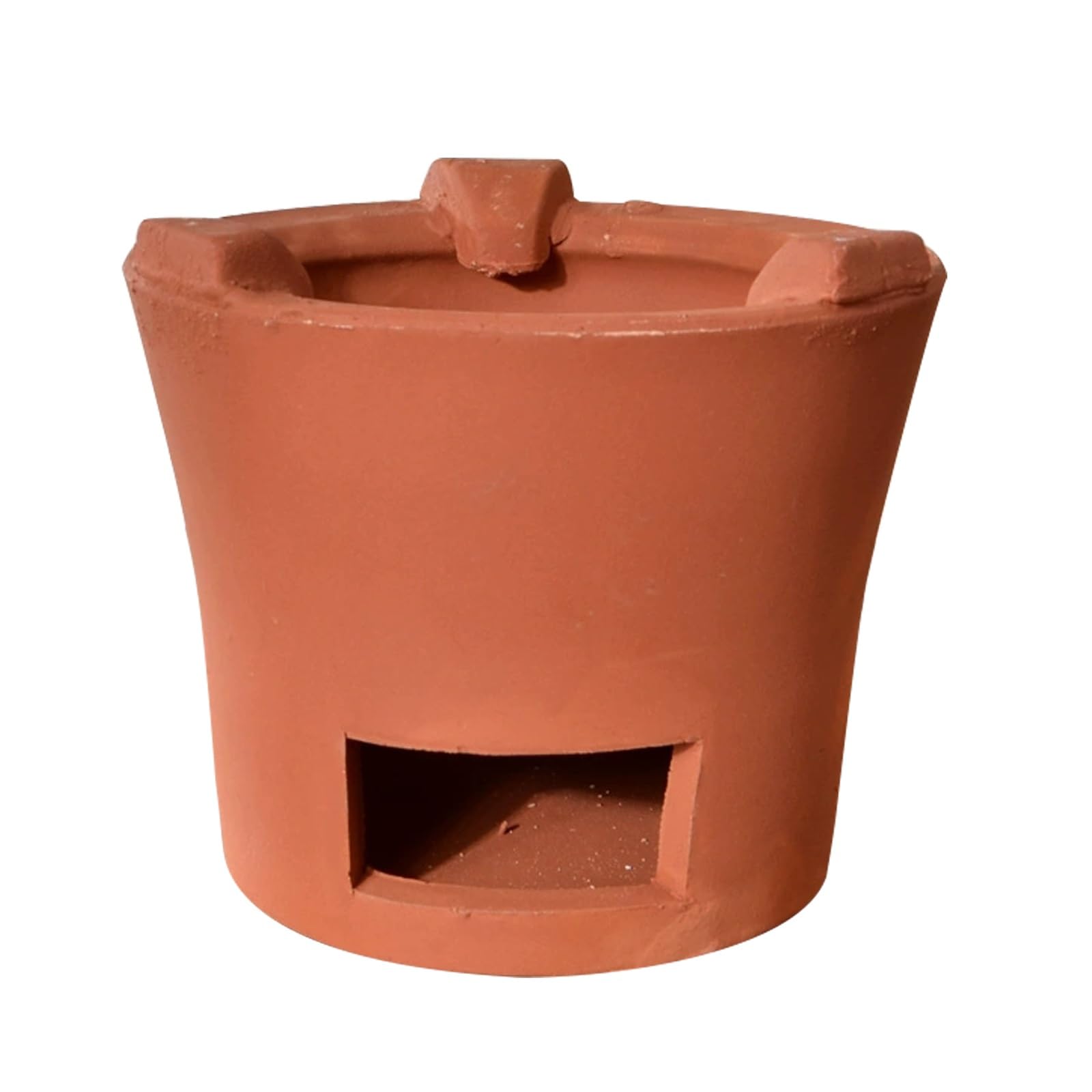 Yzwzzxc One Color Red Clay Charcoal Stove, Portable Indoor/Outdoor Charcoal Grill, Multifunctional Camping Barbecue Tool, For Home, Camping, Cooking