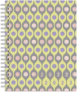 Vintage Funk | 2023 6 x 7.75 Inch 18 Months Weekly Desk Planner | Foil Stamped Cover | July 2022 - December 2023 | Plato | Planning Stationery