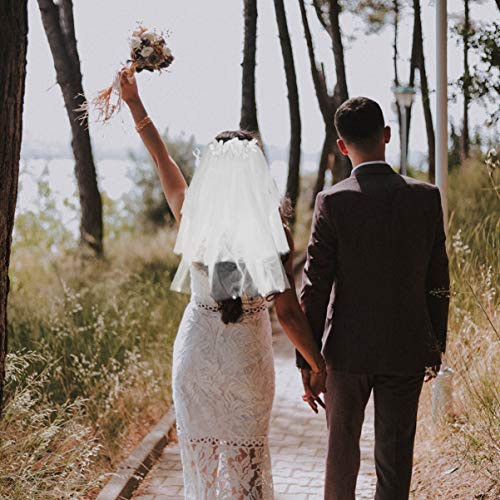 Girls First Communion Headband Veil Wedding Hair Wreath Floral Headdress Photo Props Photography Decor For Wedding Party White3