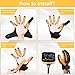 Rehabilitation Robot Gloves for Hand Hemiplegia Stroke Recovery, Finger Rehab Robotic Glove Strokes Therapy Equipment, 4 Modes, 2600mAh Rechargeable S/M/L/XL Sizes (Right Hand-M)
