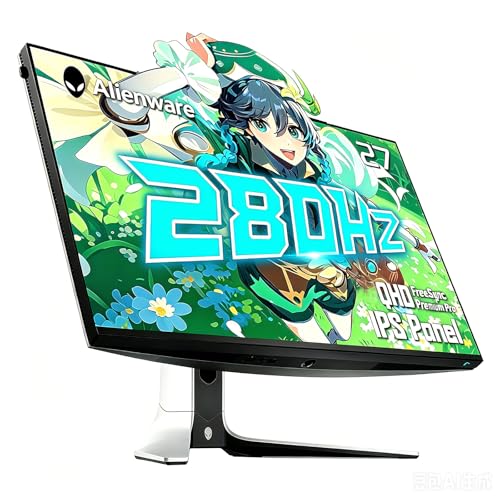 Image of Dell Alienware 27 inch Gaming Monitor | 280Hz 1ms QHD | FreeSync Premium Pro + G-Sync | 100% sRGB, 95% DCI-P3, VESA HDR600 | Height /Tilt /Swivel /Pivot | AlienFX RGB, Low Blue Light, Lunar Light (QHD)