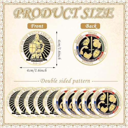 Monedas Armor of God Metal para Colección Pack 20 Pzs miniatura 2
