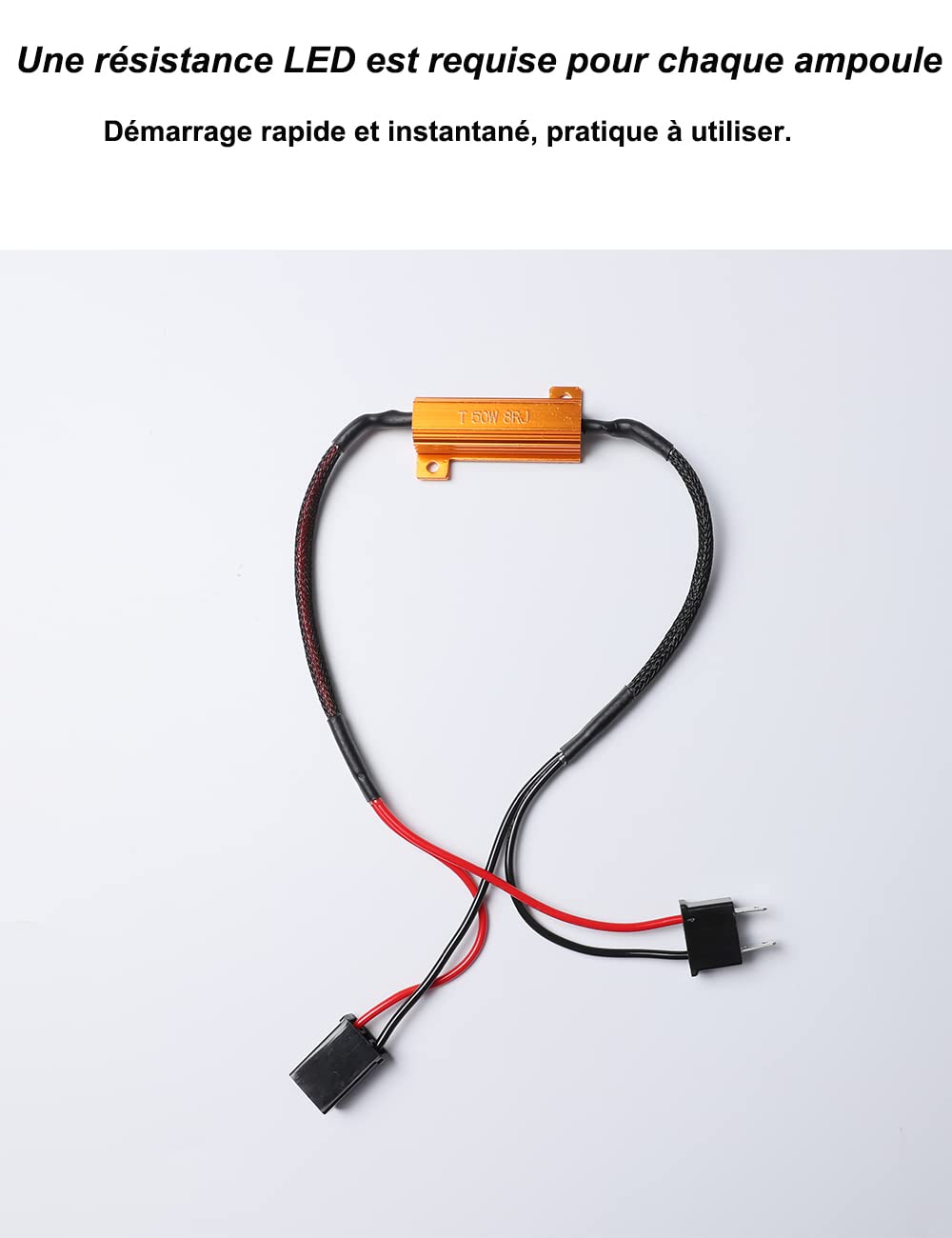H7 LED Anti Errore Canbus - Decodificatore per Faro Auto LED con Cancellatore di Codice Errore - Plug & Play Anti-interferenza Radio Audio - 2 Pezzi