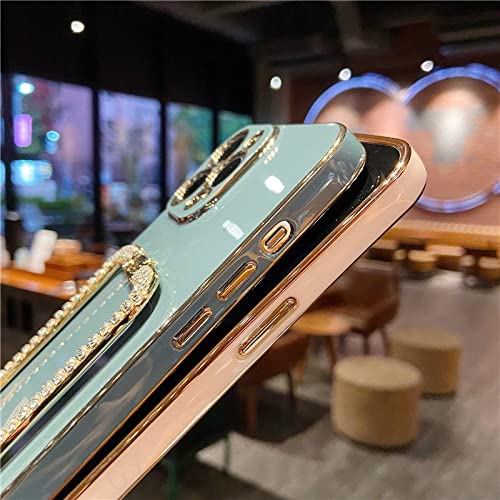 Coque iPhone XR plaquée or antichoc avec support cristal rigide L24A3