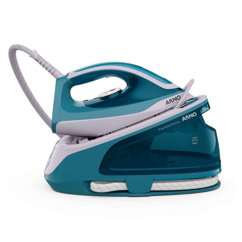 Ferro com Estação de Vapor Express Force, 3x mais vapor, Reduz o tempo de passar roupa em 30%, 2010W, Azul, SSEF 220V