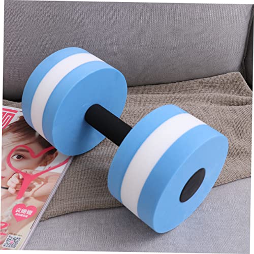 Mancuernas de Agua EVA para Ejercicio Acuático Azul y Blanco miniatura 4