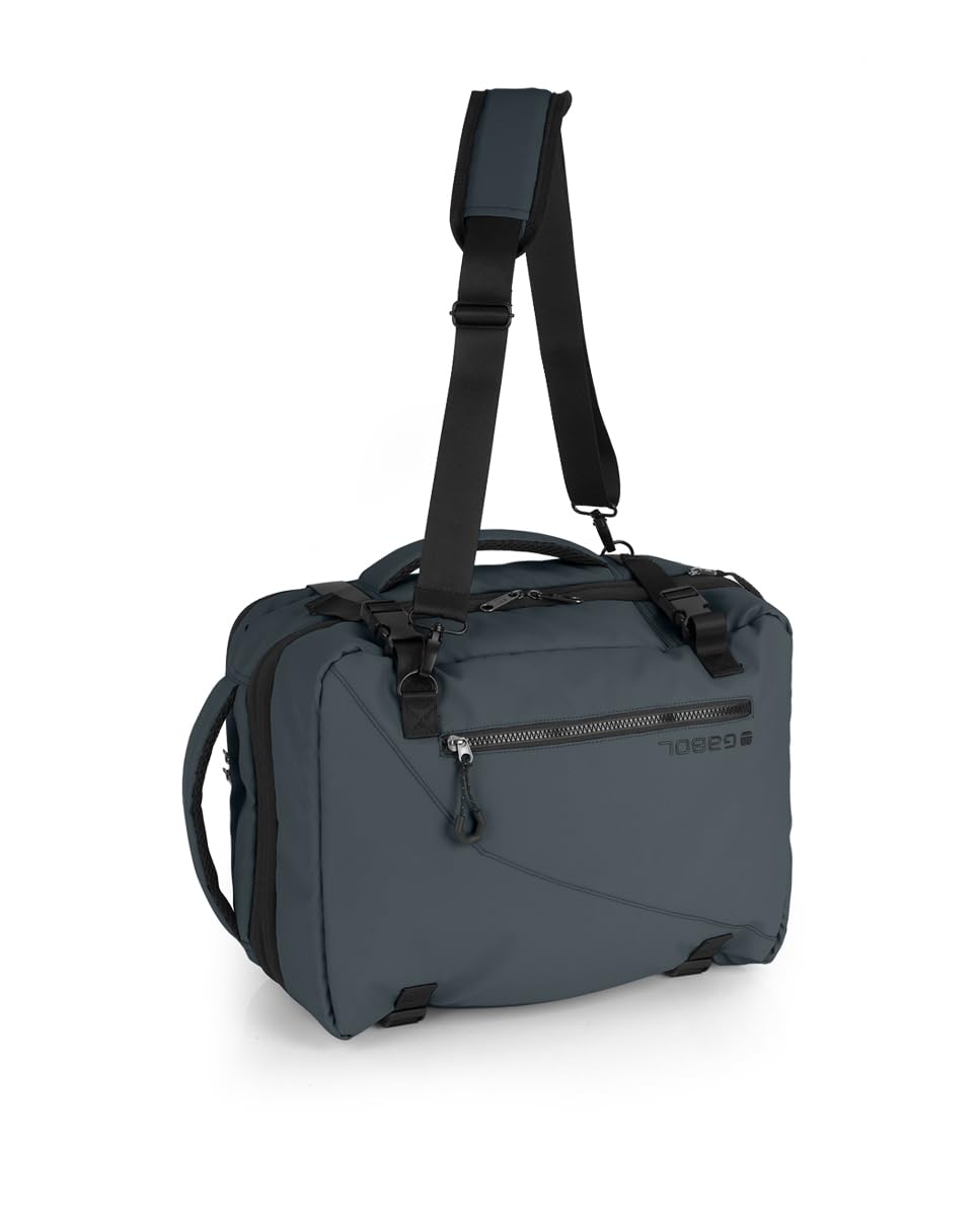 Gabol - Mochila de Viaje Underseat Canada con Capacidad 24/28,8L - Equipaje Ligero de 1kg y Medidas 30x40x20/24 cm - Material Poliéster Resinado + Textil - Diseño Español - Verde