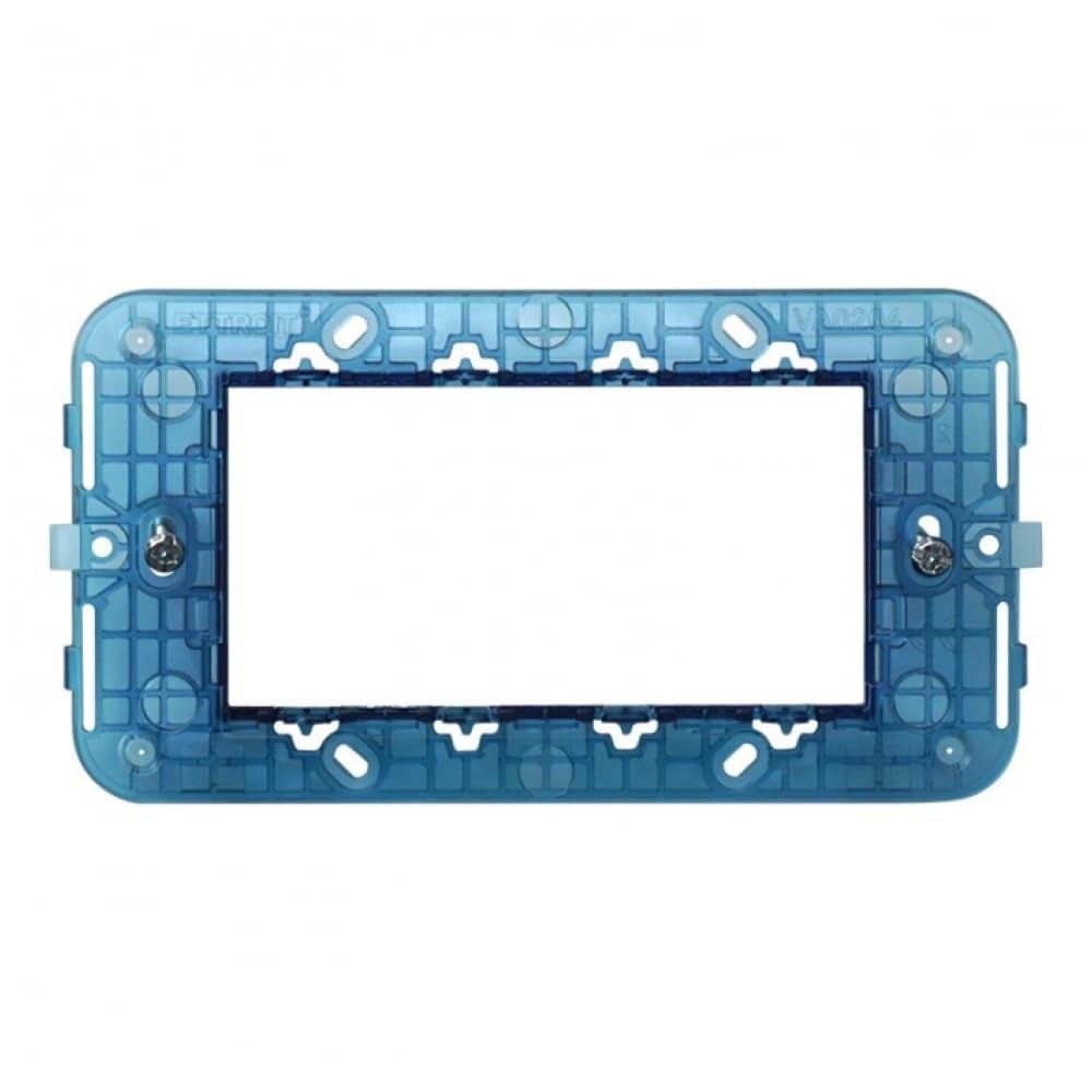 4 Module Holder for Box 504 Box for 4 Place Plate, Compatible with VIMAR Arke, Civil Series, Mask