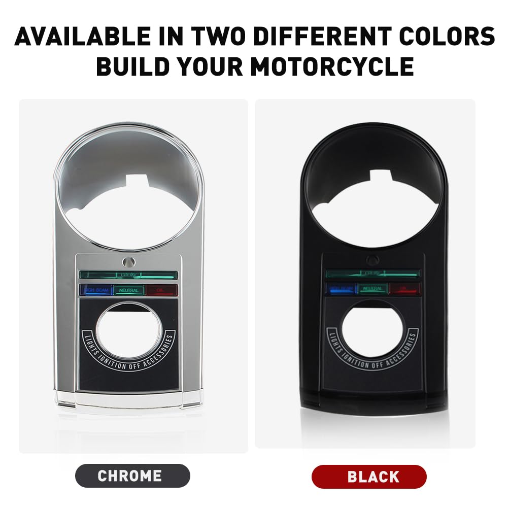 Amazon.co.jp: GZYF Motorcycl クロム スピードメーター ダッシュ