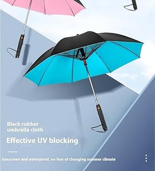 Kolarmo 3 in 1 Umbrella with Fan, Umbrella with Fan and Mist Spray,Sun Umbrella Uv Protection Portable Rechargeable Sunshade (Black) : Amazon.co.uk: Fashion