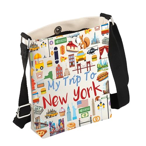 JYTAPP New York Travel Gift My Trip To New York Crossbody Bag New York Travel Bag New York Souvenirs Shoulder Handbag Purse3