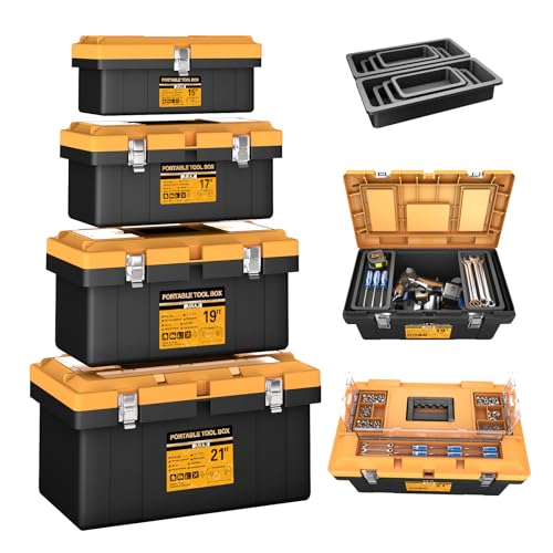 4 In 1 Portable Tool Box Set with Organizers